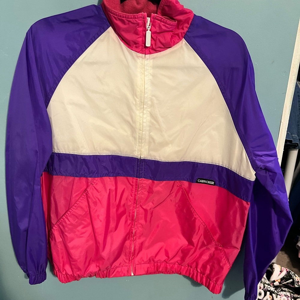 Vintage Cabin Creek zip up 80s sweatshirt